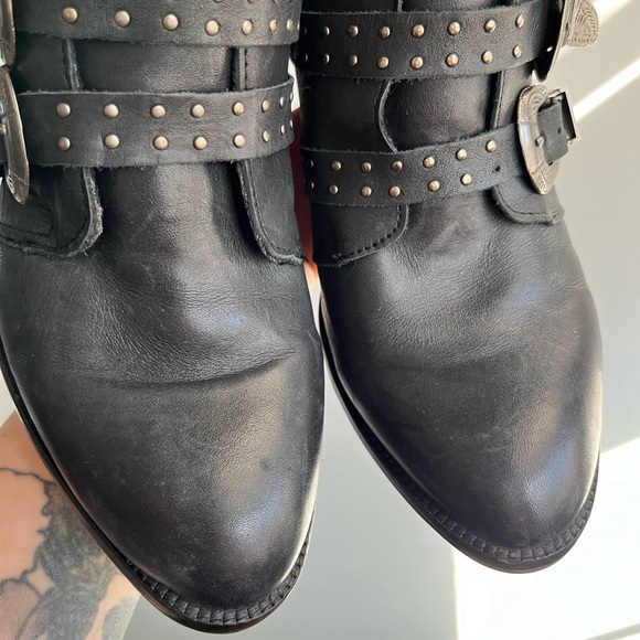 Musse and Cloud Black Buckle Ankle Boots Size 40 - Picture 7 of 14